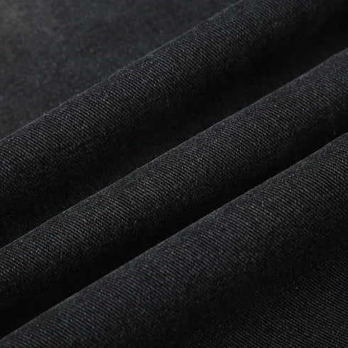 Stylish Casual Straight Leg Jeans for Women with Rhinestone Details - Perfect for Fall Outfits and Everyday Wear