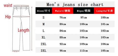Men's Slim Fit Stretch Jeans Multi Pocket Cargo Trousers