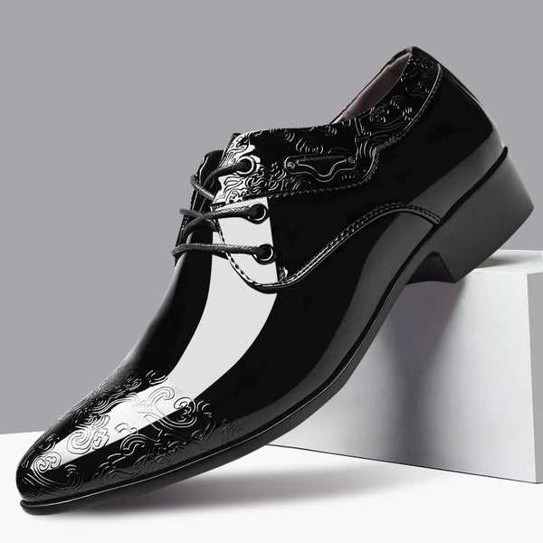 Elegant Lace-Up Brogue Oxfords for Men – Formal Dress Shoes Perfect for Weddings, Office Wear, and Special Occasions