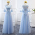 Prom Dress Elegant Floor-Length Tulle Gown With Appliques For Bridesmaid Dress Ideal For Banquet And Formal Event