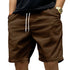 Trendy Retro Corduroy Men's Casual Work Shorts for Summer