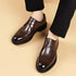 Leather Oxford Shoes for Men Elegant Minimalist Lace Up Business Casual Footwear