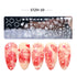 Winter Wonderland Nail Art Stamping Plate with Snowflake, Butterfly, and Rose Leaf Designs - Perfect for DIY Christmas Nail Polish Printing Template Tool