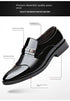 Fashionable Versatile Men Formal Leather Shoes Business Casual Slip On