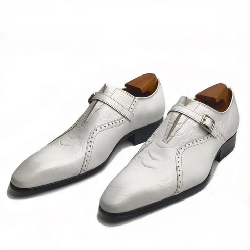 Men's Genuine Leather Loafers Comfortable Formal Shoes for Office Wedding Party