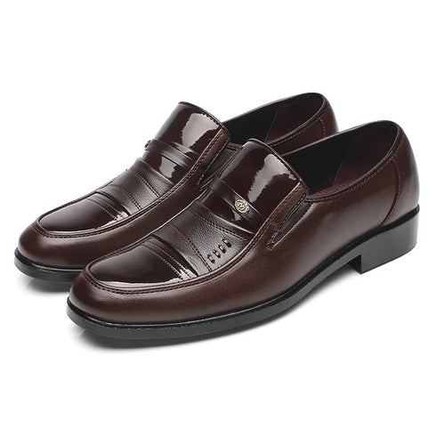 Stylish Men's Oxford Dress Shoes - Formal Round Toe Business and Wedding Loafers for Every Occasion, Comfortable and Breathable Fashion Footwear