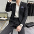 Men's Two-Piece Wedding Suit Business Casual Ensemble with Trousers
