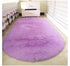 Oval Plush Rugs for Bedroom and Living Room Decor Non Slip Furry Carpet Hand Washable