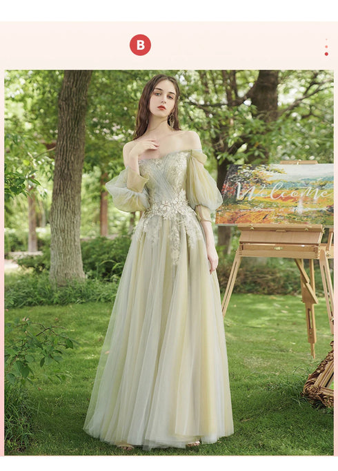 Strapless Applique Tulle Bridesmaid Dress With Floral Embellishments Evening Gown
