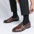 Men's Leather Formal Monk Shoes for Business Office and Wedding Events