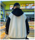 Men's Casual Hooded Jacket M-6XL - Spring and Autumn Korean Fashion Loose Fit Coat with Baseball Jersey Style and Letter Pattern