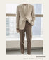 Summer Linen Casual Slim Suit Jacket for Men Lightweight and Breathable Blazer