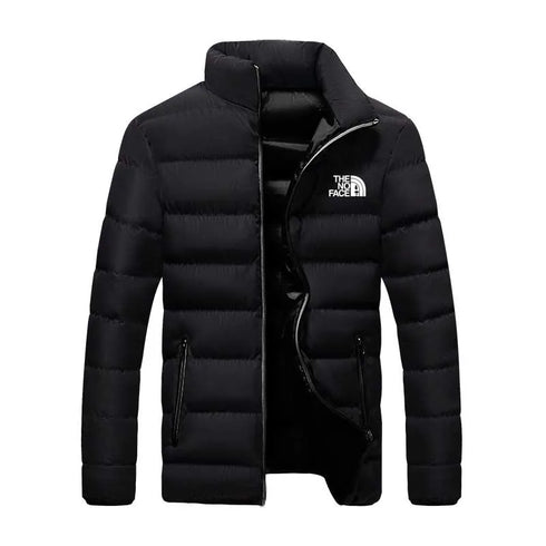 Thick Winter Men's Casual Parker Jacket - Warm Windproof Cotton Filled Down Outerwear with Pockets