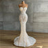 Mermaid Lace Wedding Dress Luxury Crystals Beaded Bridal Gown