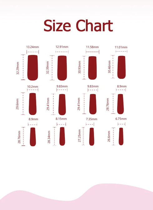 Valentine's Day Romantic False Nails Set - Frosted White Detachable Press-On Nails with Glue - Perfect for Fall Season Nails and Special Occasions