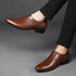 Men PU Leather Formal Dress Shoes for Office Work and Parties