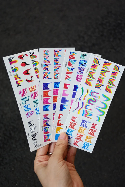 12 Floral Patterns Summer Nail Water Decals - Daffodils, Lilies, and Tulips for Stunning Nail Art Transfers and DIY Manicure Accessories