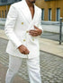 Ivory Men's Tuxedo Suit Set for Business and Formal Events