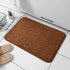 Pebble Embossed Coral Velvet Bathroom Non Slip Mat Quick Drying Machine Washable Floor Rug