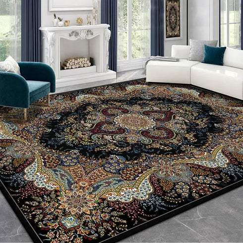 Retro Persian Style Carpet Large Area Rug for Living Room Bedroom Decoration