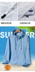 Summer Hooded Windbreaker Jacket for Men and Women - Quick Dry Sun Protection Clothing for Fishing and Hunting, Casual Outdoor Outerwear with Pockets