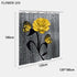 Red Rose and Butterfly Bathroom Mat and Shower Curtain Set Waterproof Eco-Friendly Design