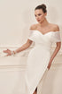 Vestidos De Novia Simple Satin Ankle Length Wedding Dress
