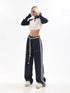 Womens Baggy Denim Jeans - High Waist Straight Leg Streetwear Trousers for Effortless Fall Outfits with Jeans, Perfect for Any Season