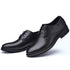 Elegant Black Leather Oxfords for Men - Formal Wedding, Party, and Office Business Shoes with Lace-Up Closure, Plus Size Available