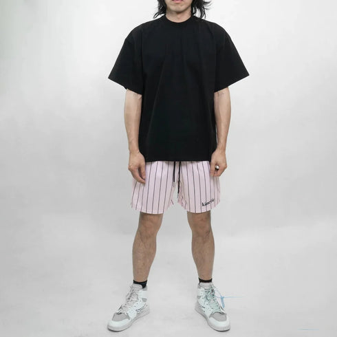 Striped Pattern Casual Shorts for Men's Fitness and Basketball