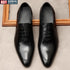 Italian Handmade Men's Oxford Shoes Real Calf Leather Classic Brogue Business Wedding Dress Shoes