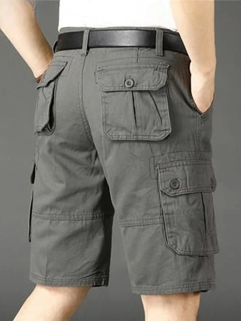 Khaki Half Men's Cargo Shorts Bermuda Designer Jogger Pants