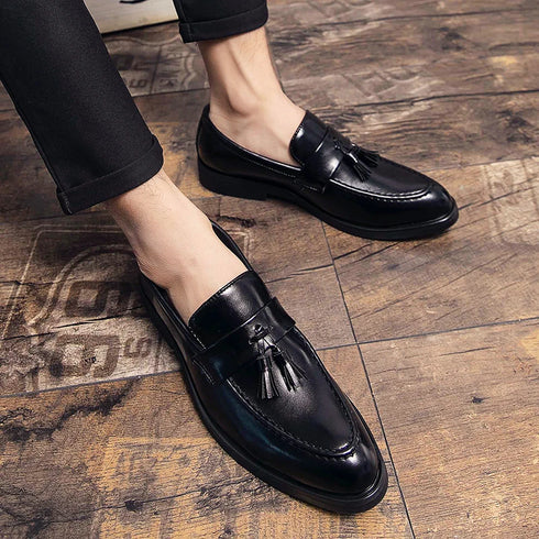 Tassel Loafer Shoes for Men Slip On Driving Moccasins Comfortable Leather Fashion Casual Footwear