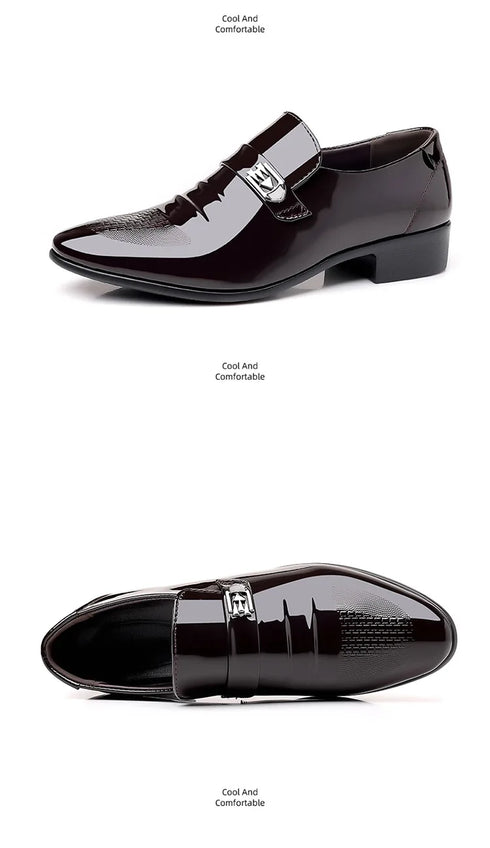 Leather Casual Shoes for Men Office Work and Wedding Oxford Loafers