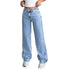 Baggy Jeans Denim Pants High Waisted Loose Fit Vintage Design For Casual Everyday Wear