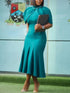 Elegant Church Dresses for Women Mermaid Cap Sleeves Modest Gowns