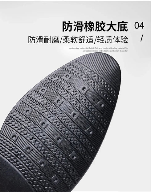 Elegant Oxford Leather Shoes for Men - Breathable and Comfortable Formal Flats for Office, Weddings, and Daily Wear - Perfect Plus Size Business Footwear with Pointed Toe Design