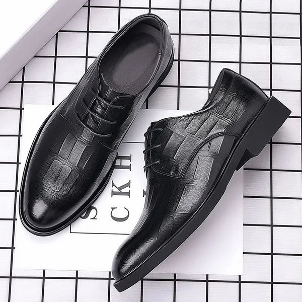 Groom Standard Dance Dress Shoes for Men Stylish Leather Casual Heels