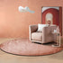 Luxury Nordic Bedroom Decor Plush Round Area Rug Washable Non Slip Mat Minimalist Carpet for Living Room