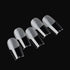 120Pcs Clear Frosted Stiletto, Almond, and Square Fake Nails - Full Coverage Gel X Coffin Manicure Tips for Stunning Autumn Nails