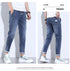 Korean Street Luxury Work Pants Men's Jogger Jeans Denim Wear