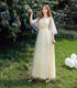 Bridesmaid Dress Elegant Tulle Ankle Length Gown With Elastic Waistband And Appliques Bridesmaid Dresses