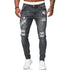 Ripped Slim Fit Denim Distressed Ankle Length Mens Jeans