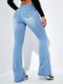Women’s Vintage Flare Stretch Jeans - Classic High Waist Bell Bottom Denim Pants for All Season Y2K Punk Style, Perfect for Fall Outfits and Homecoming Jeans Ideas