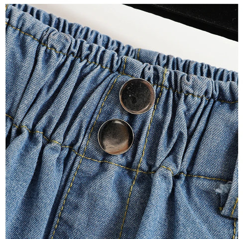 Casual Wide Leg Jeans for Women - Vintage Style Knee Length Denim Pants Perfect for Summer Outfits and Fall Jeans Outfit Ideas