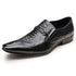 Elegant Alligator Pattern Men's Slip-on Leather Dress Shoes for Office and Casual Business Wear - Luxury Formal Loafers for Men