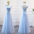 Prom Dress Elegant Floor-Length Tulle Gown With Appliques For Bridesmaid Dress Ideal For Banquet And Formal Event