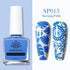 10ml Nail Stamping Polish for Stunning Metallic Mirror Effect - Gold, Silver, and Vibrant Colors for DIY Nail Art Designs