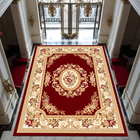 Luxury Floral Area Rug for Living Room and Bedroom Home Decoration