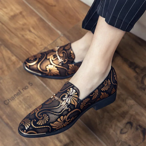 Stylish Italian Leather Dress Loafers for Men - Elegant Slip-on Moccasins Perfect for Business, Weddings, and Parties - Premium Formal Footwear for Every Occasion